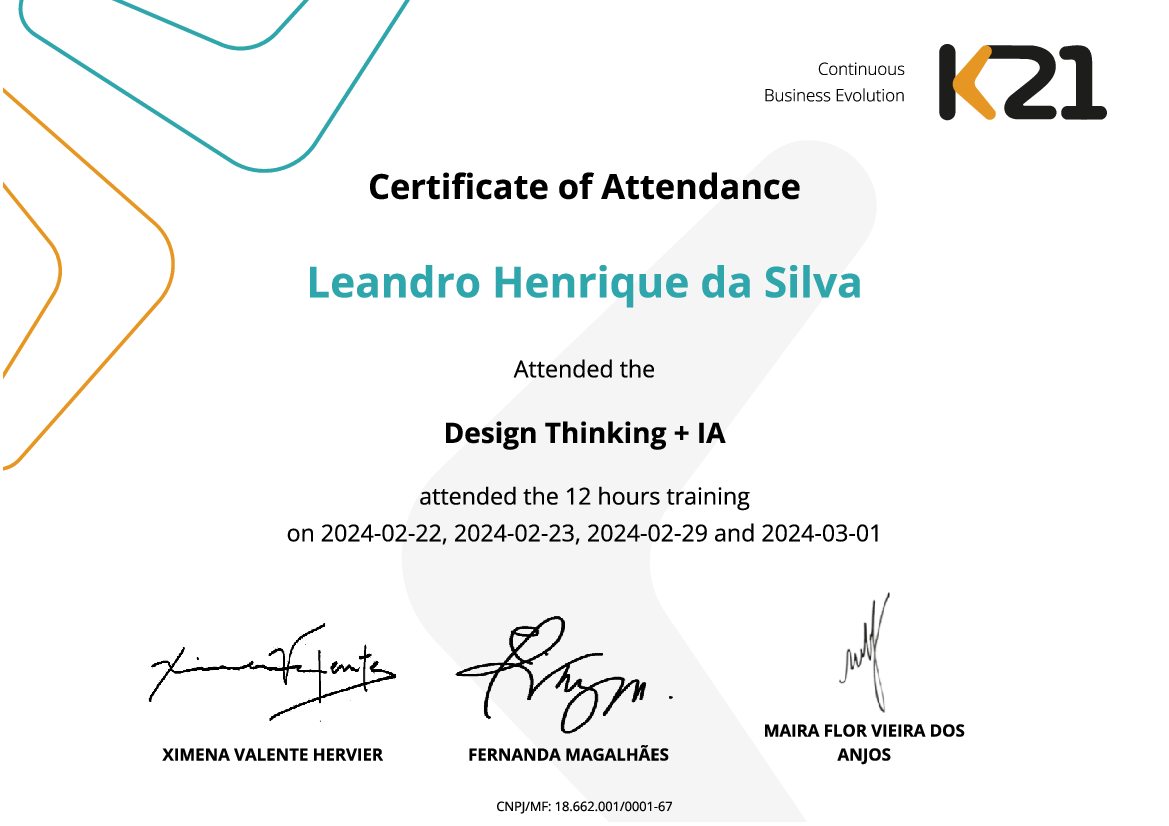 Certificado K21